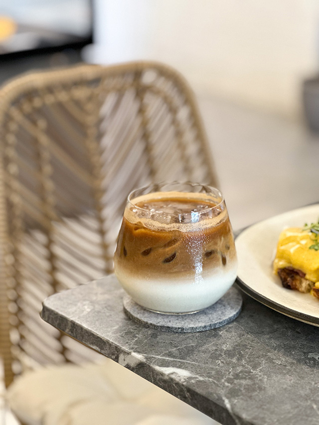 Iced coffee at Manila Baker